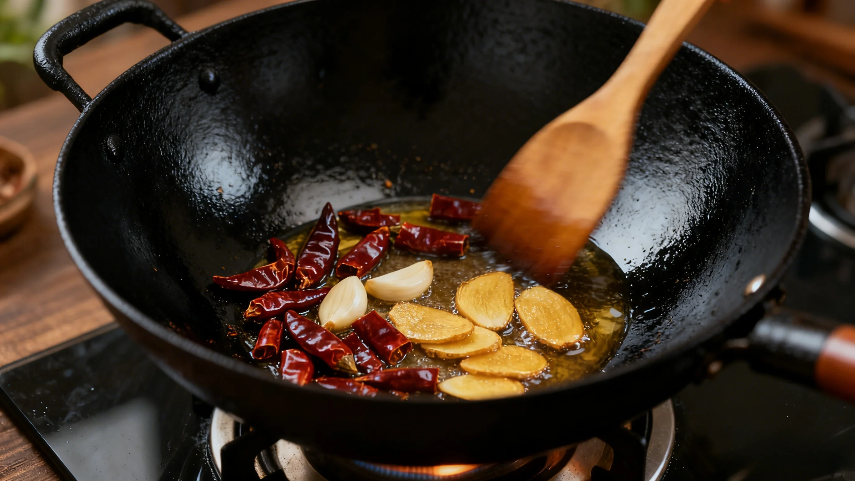 Stir-frying Aromatics