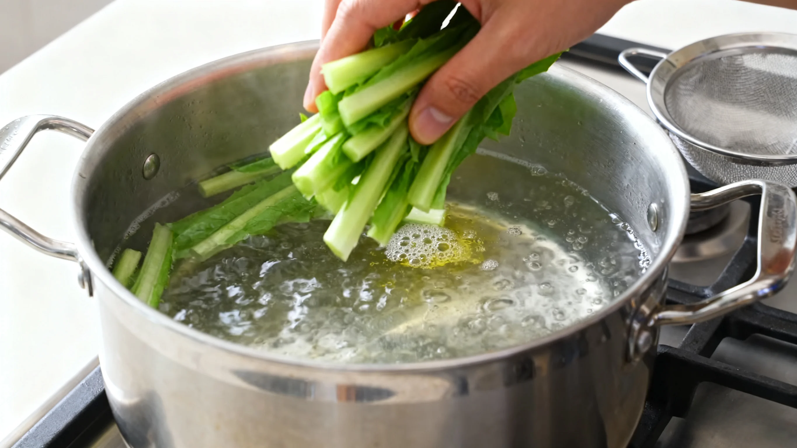 Blanching Greens