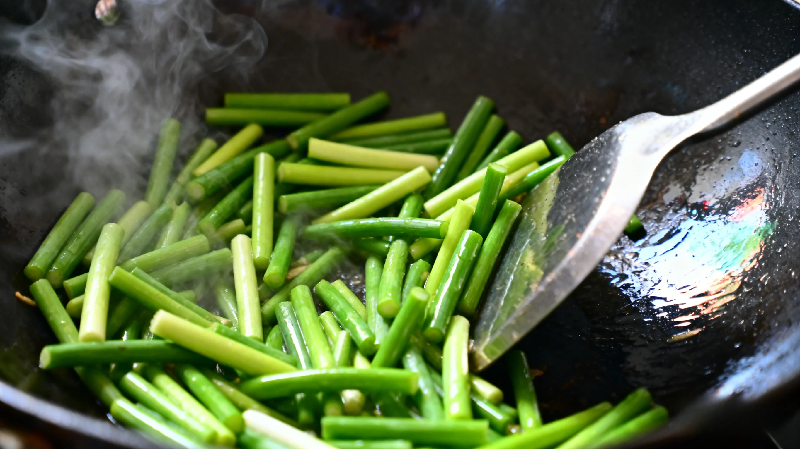 Stir-frying Sprouts