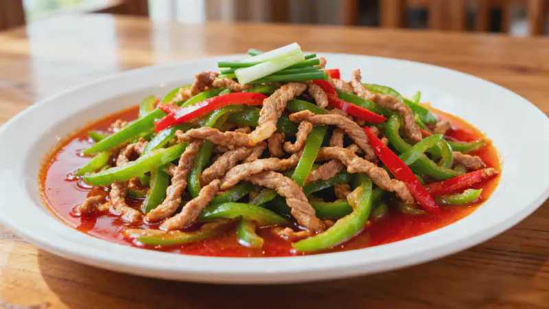 Featured image of post Green Pepper Pork Shreds: Tender and Crisp Home-style Stir-fry