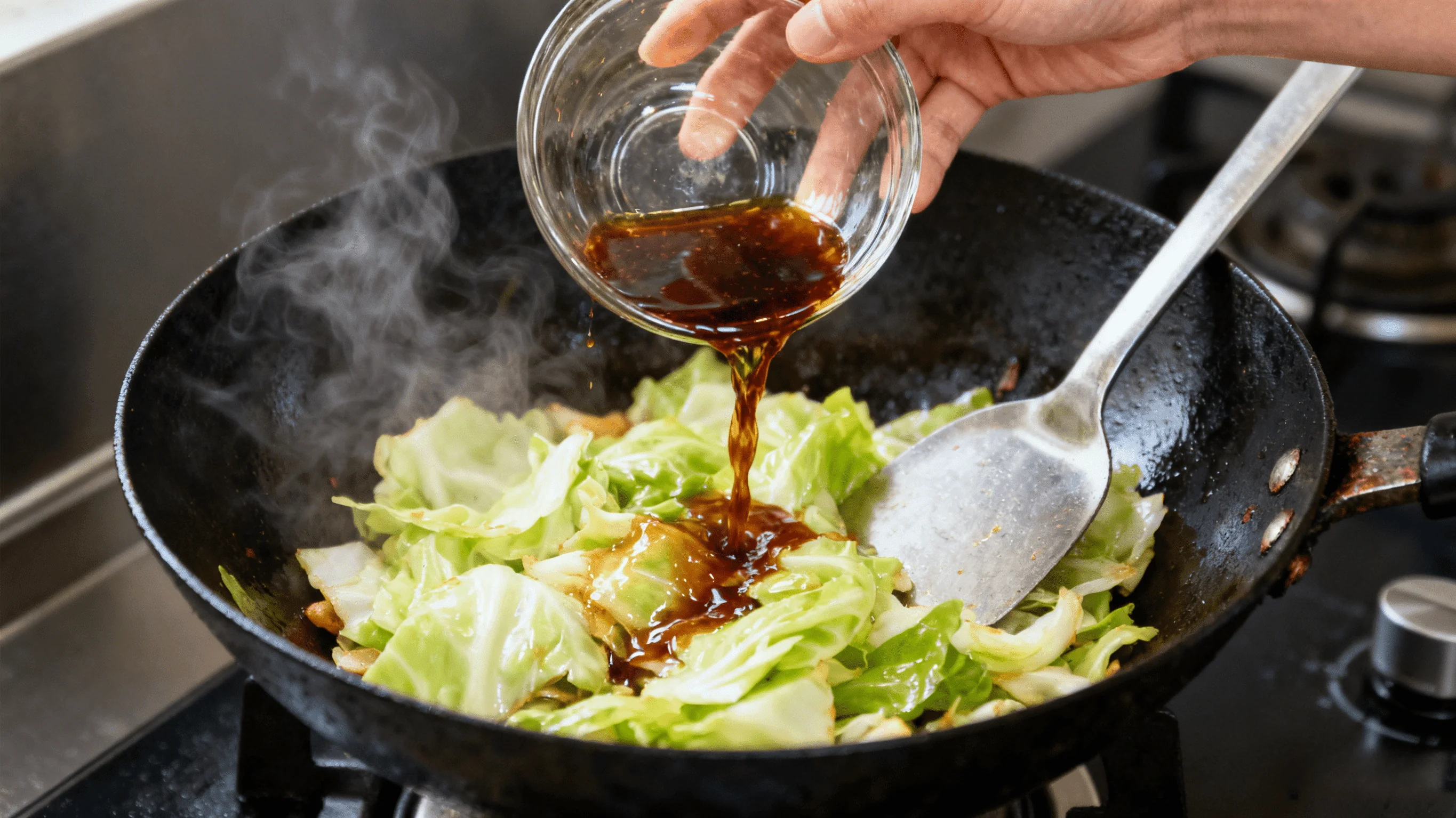 Adding the Seasoning Sauce