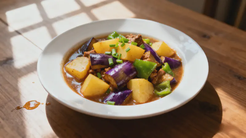 Featured image of post Potato and Eggplant Stew: Classic Northeast Chinese Home-style Dish with 3 Secrets for Soft Potatoes and Flavorful Eggplant