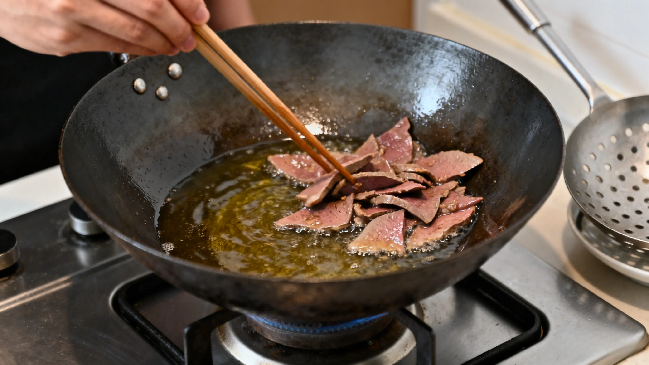 Blanching in Oil