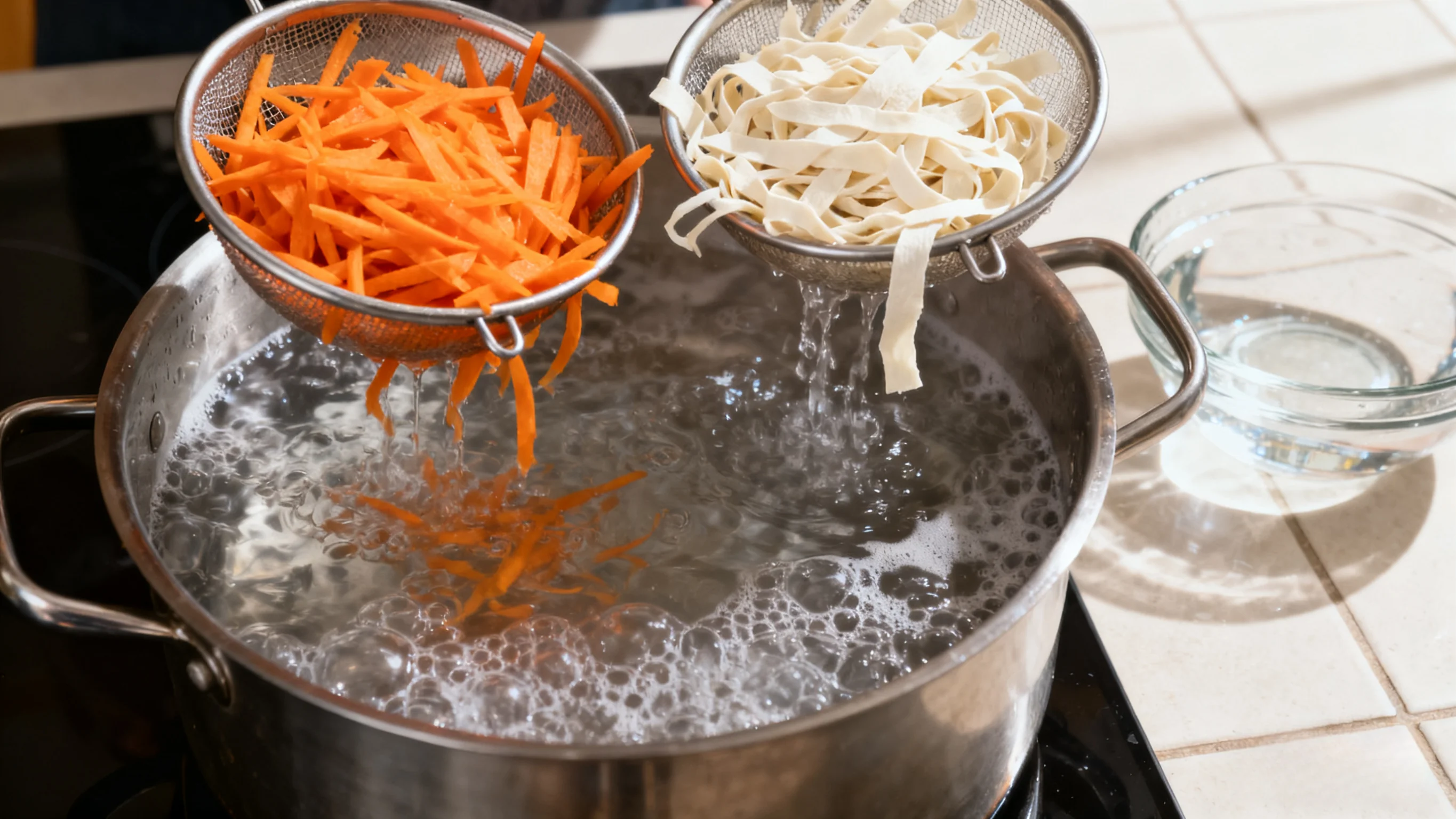 Blanching Shreds