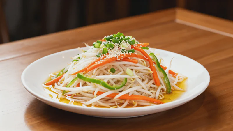 Vinegar-Sautéed Bean Sprouts: Refreshing Home-style Vegetarian Dish with 3 Secrets for Crisp, Non-Watery Sprouts